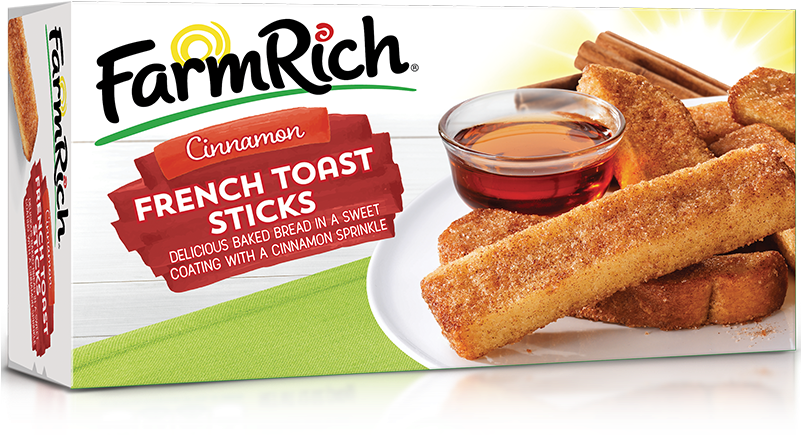 Cinnamon French Toast Sticks - Farmrich Pizza Roll-ups, Pepperoni - 15.25 Oz Box (800x800), Png Download