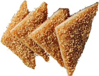 Sesame Shrimp/prawn Toast - Whole Wheat Bread (500x250), Png Download
