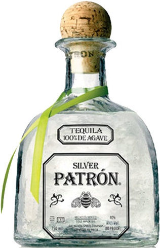 Patron 2 Pint 2*3 - Patron Silver Blanco Tequila (500x500), Png Download