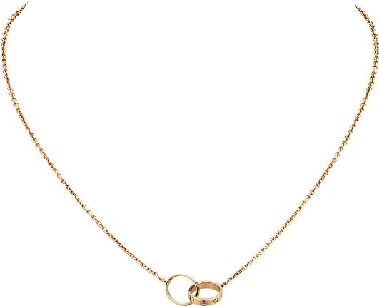 Cartier Love Necklace In Pink Gold - Rose Gold Cartier Necklace (532x532), Png Download
