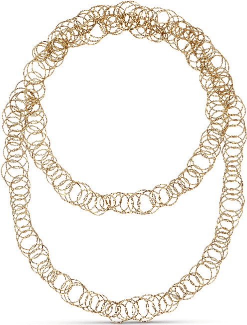 Yellow Gold Necklace - Necklace (650x650), Png Download