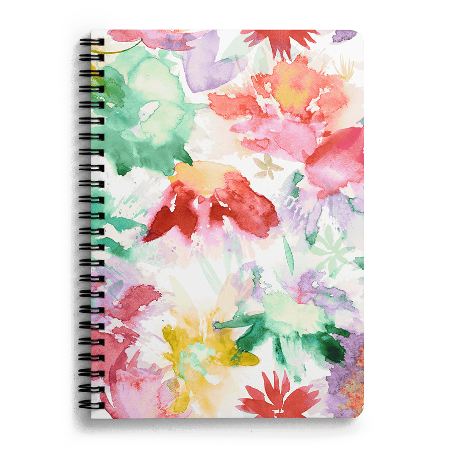 Dailyobjects Spring Memories Floral Painting A5 Notebook - Spring Memories Floral Painting (900x900), Png Download