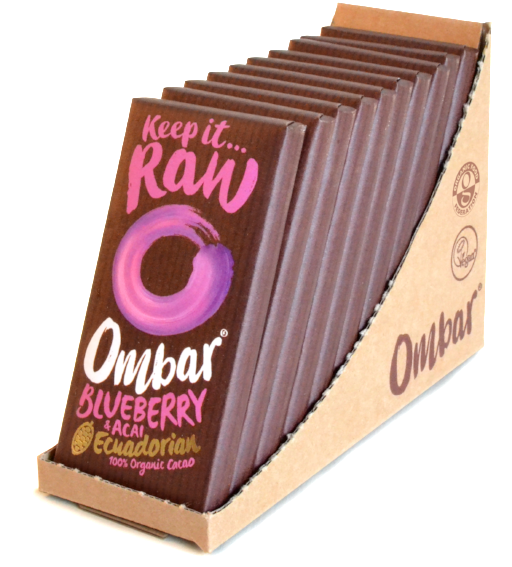 Ombar Blueberry & Acai - Ombar Coco Almond Bar 70g (531x600), Png Download
