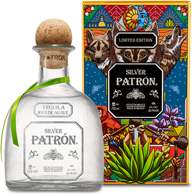 Patron Silver Limited Edition Mexican Heritage Tin - Patron Limited Edition 2018 (400x455), Png Download