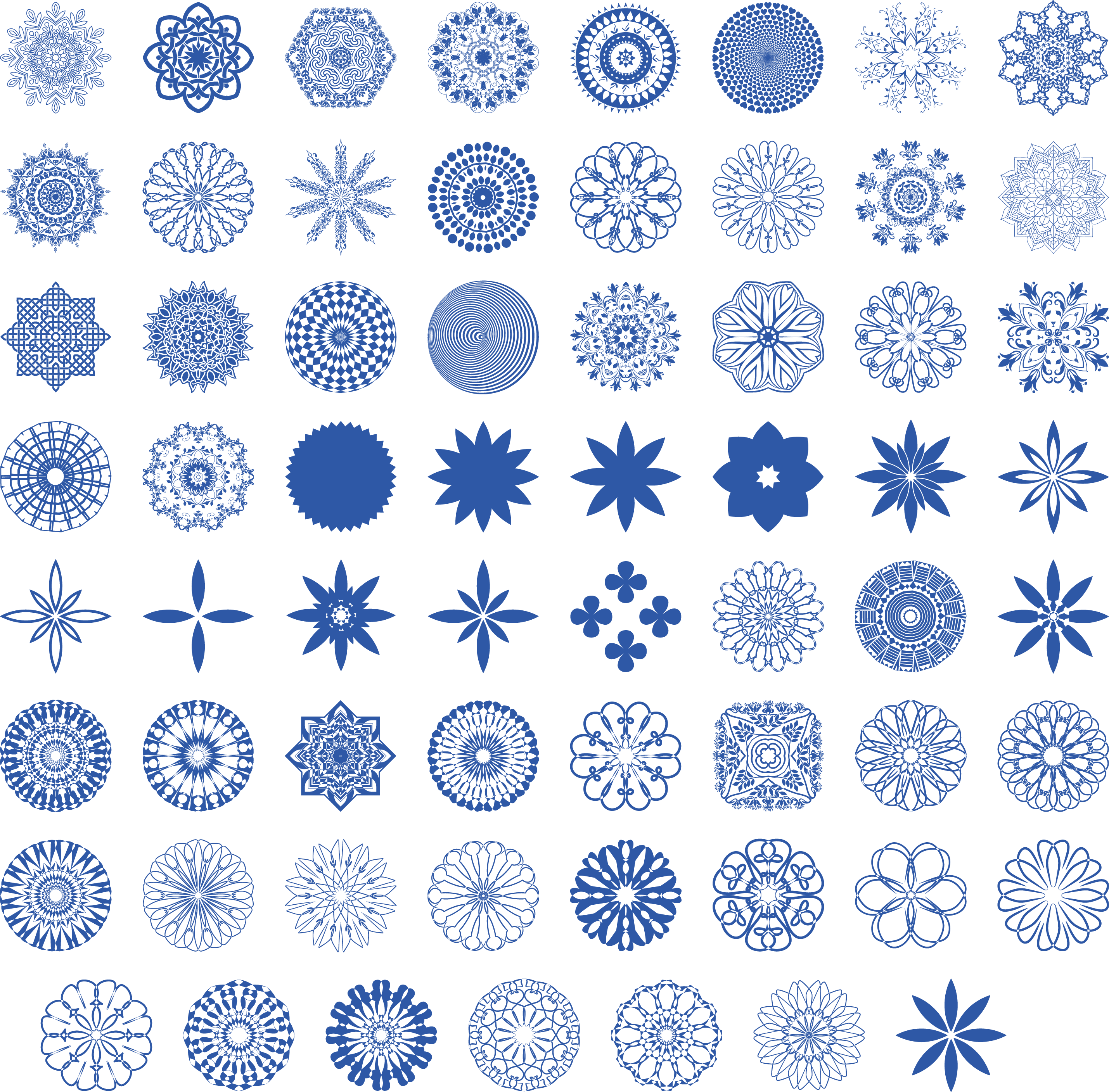 Sample Image Of Mandalas Font By Elharrak - Font (2859x2816), Png Download