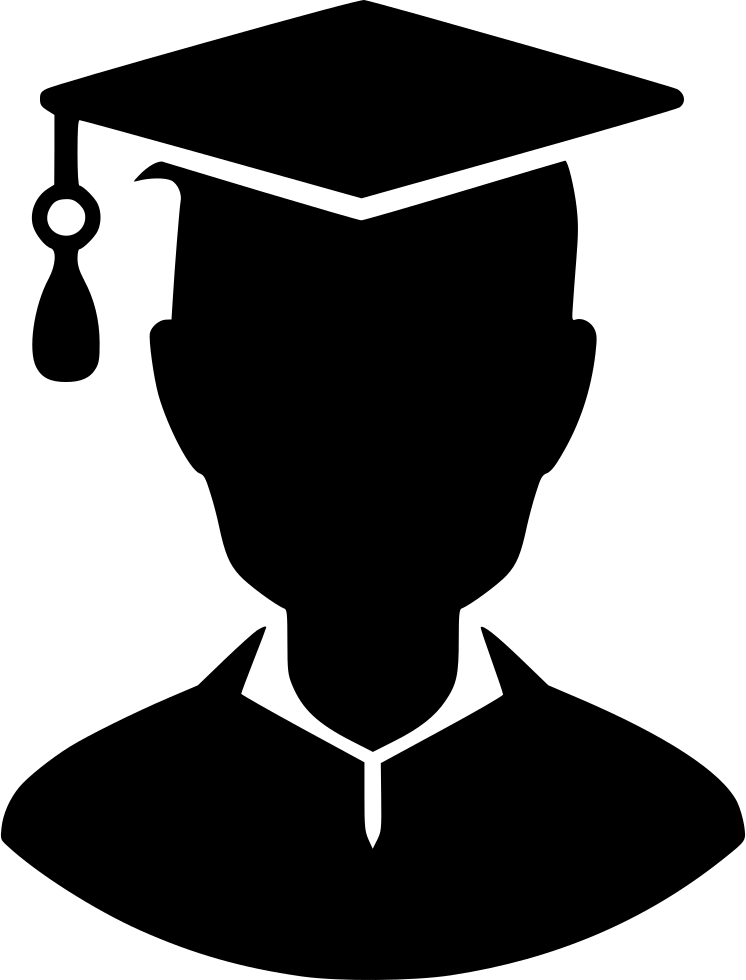 Graduate Comments - Man In Graduation Cap Icon (746x980), Png Download