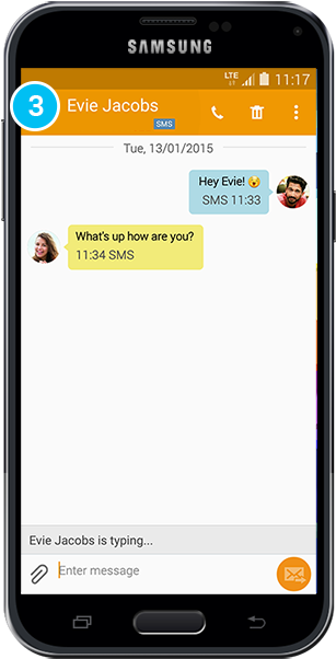 Send A Text Message To Any Of Your Contacts Who Are - Iphone (387x698), Png Download