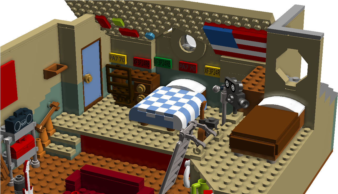 Drake And Josh - Bedroom (1360x737), Png Download