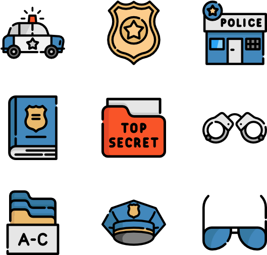 Police 40 Icons - Icon (600x564), Png Download