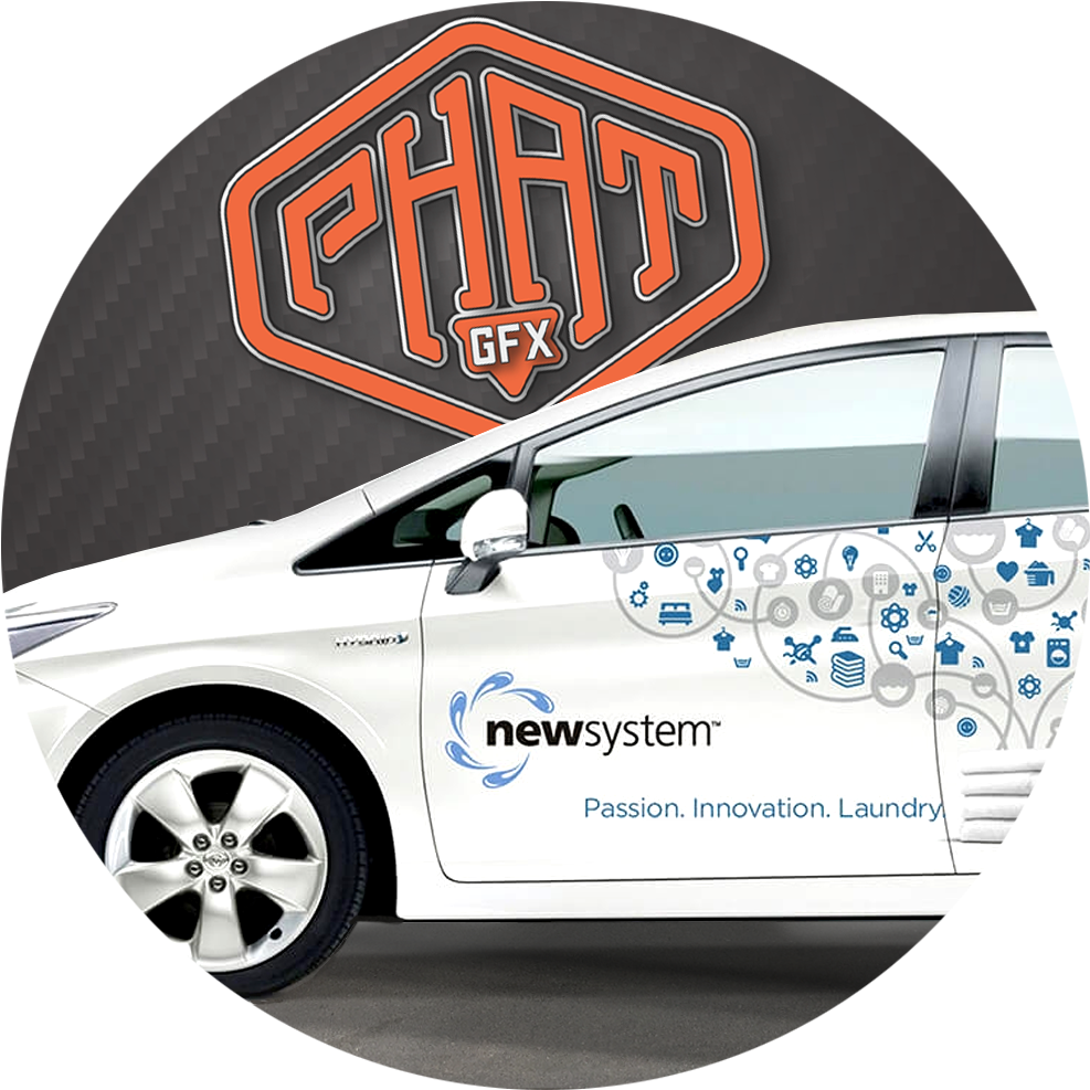 Bubble-fleet Vehicle Wraps - 2010 Toyota Prius Side View (1000x1000), Png Download