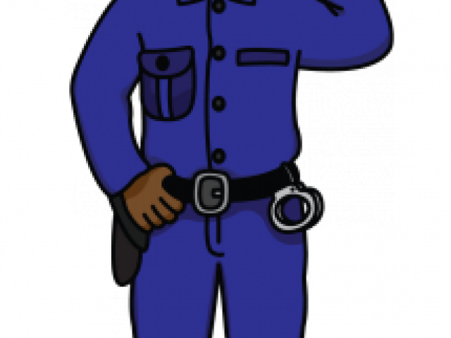 Policeman Drawing (640x480), Png Download
