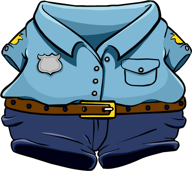 City S Finest Uniform Club Penguin Wiki - Police Uniform Clipart Png (776x671), Png Download