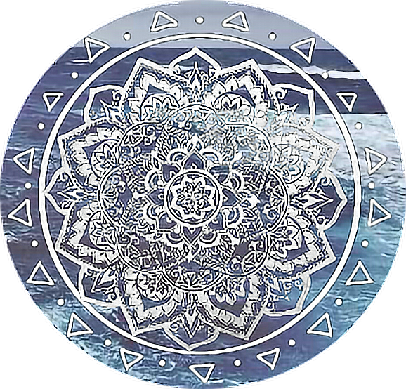 Ocean Icon Tumblr Mandala - Overlays Mandala (578x554), Png Download