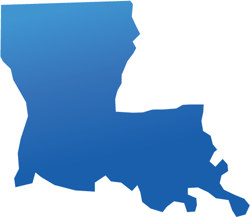 Make Sure You Are Prepared For Your Louisiana Property - State Of Louisiana Outline In Blue (559x700), Png Download