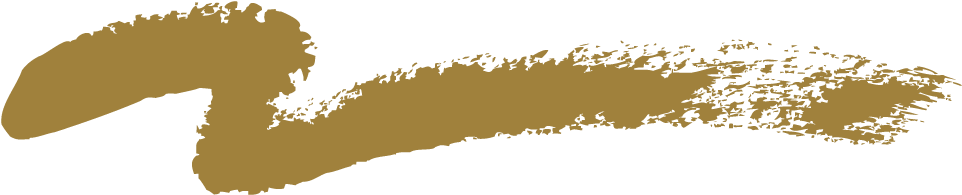 Gold Brush Stroke - Gold (1000x229), Png Download