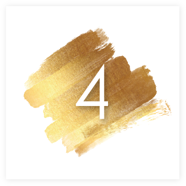 Brushstroke Table Number Set - Number (375x375), Png Download