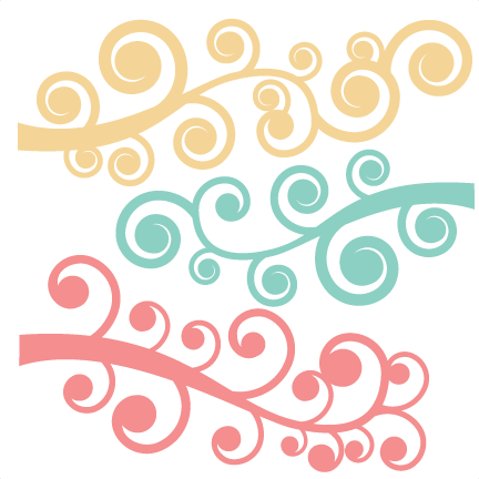 Swirl Flourish Set Svg Cut Files Flourish Svg Cut Files - Swirls Flourishes Svg Files (432x432), Png Download