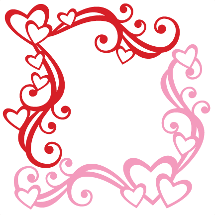 Svg Corner Valentine Flourishes Scrapbook Cut Freeuse - Free Svg Corner Flourish (432x432), Png Download
