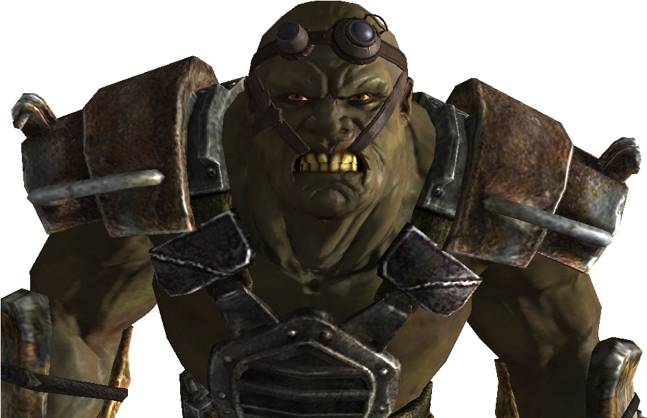 Fnvsuper Mutant - Fallout Super Mutant Chief (977x645), Png Download