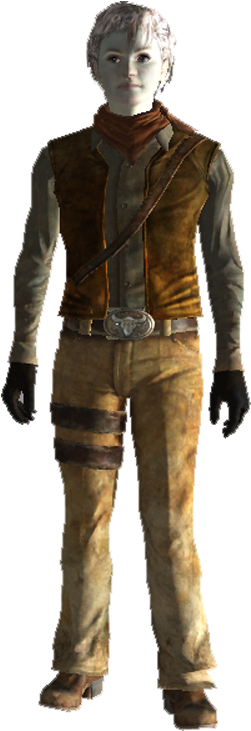Roobanguy Posted - - Fallout New Vegas Ranger Vest Outfit (300x750), Png Download