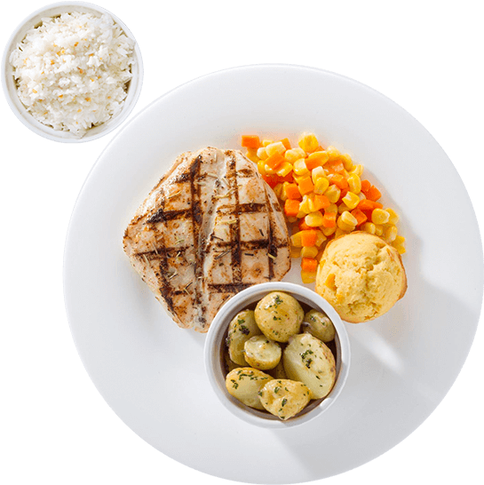 Rosemary And Thyme With 2 Side Dishes - Side Dish (600x600), Png Download