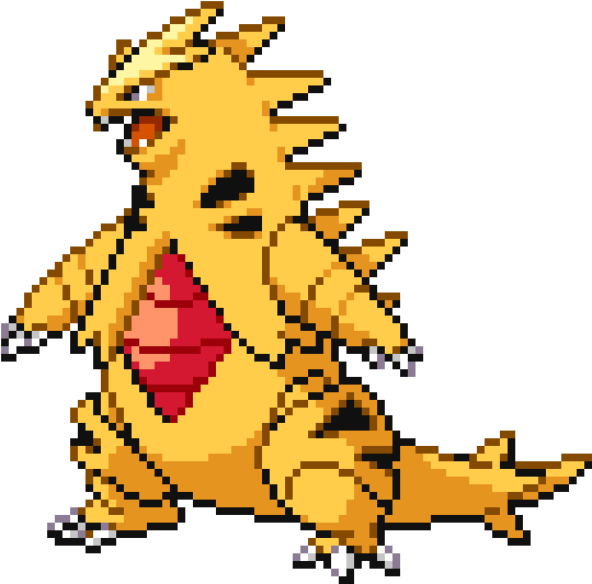 Tyranitar - Pokemon Pixel Gif Tyranitar (620x554), Png Download