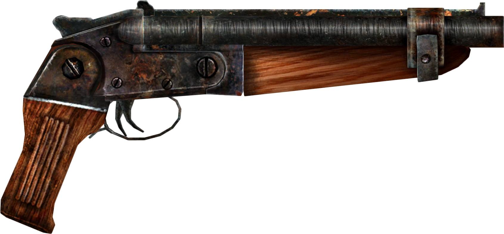 Fnv Perk Shotgun Surgeon - Sawed Off Shotgun Doom (1850x950), Png Download