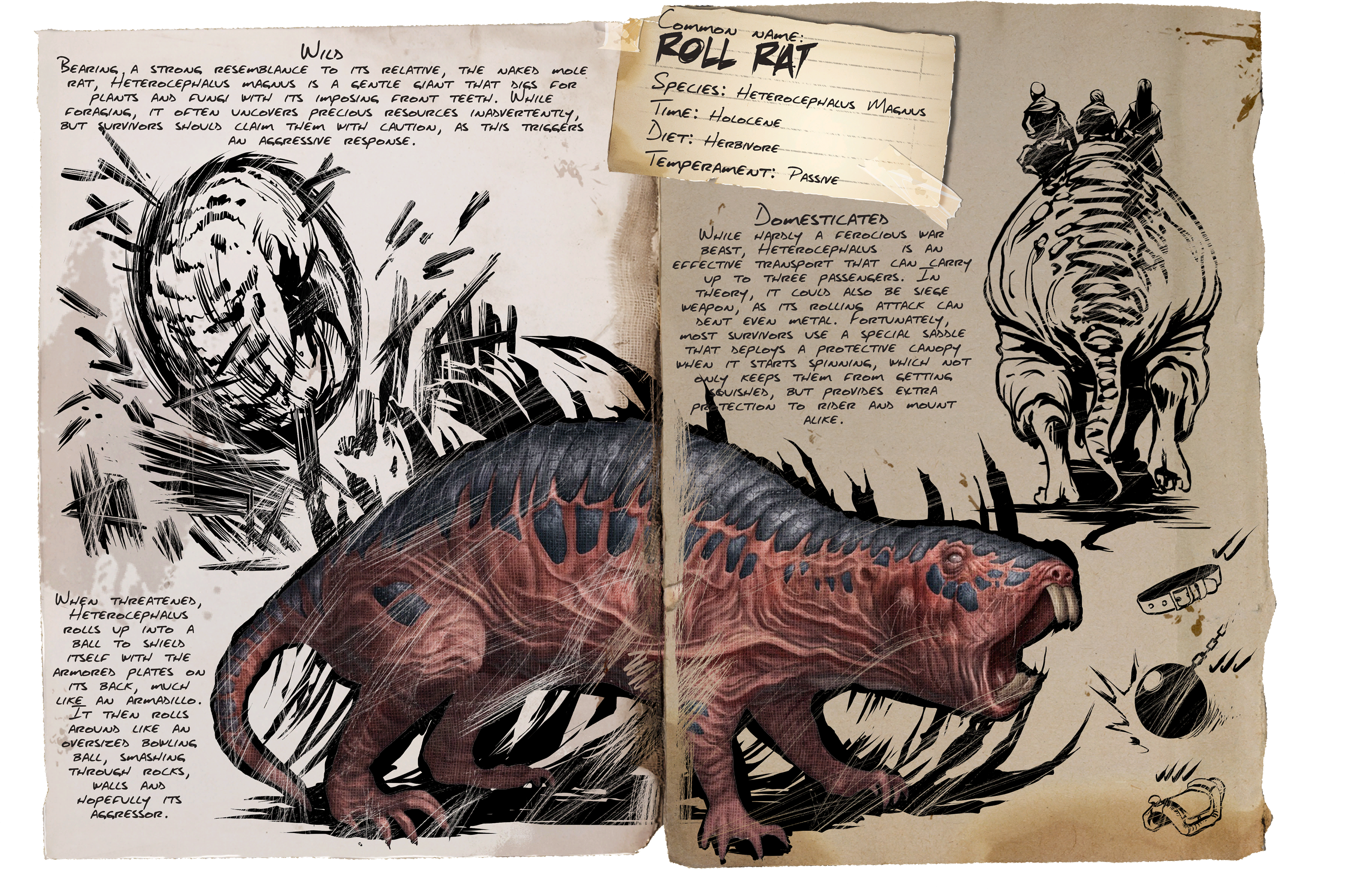 Deutsches Dino Dossier - Ark: Survival Evolved (4000x2660), Png Download