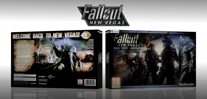New Vegas Goty Box Art Cover - Fallout New Vegas (700x337), Png Download