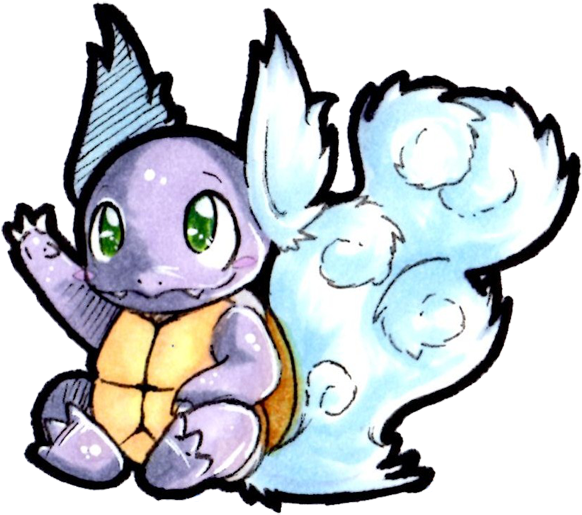 Wartortle* - Pokémon (600x649), Png Download
