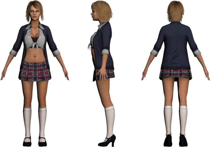 Download Zip Archive - Girl (750x650), Png Download