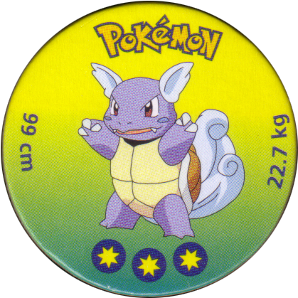 Pokémon 008-wartortle - Pokemon Tazo Of 086 (425x425), Png Download