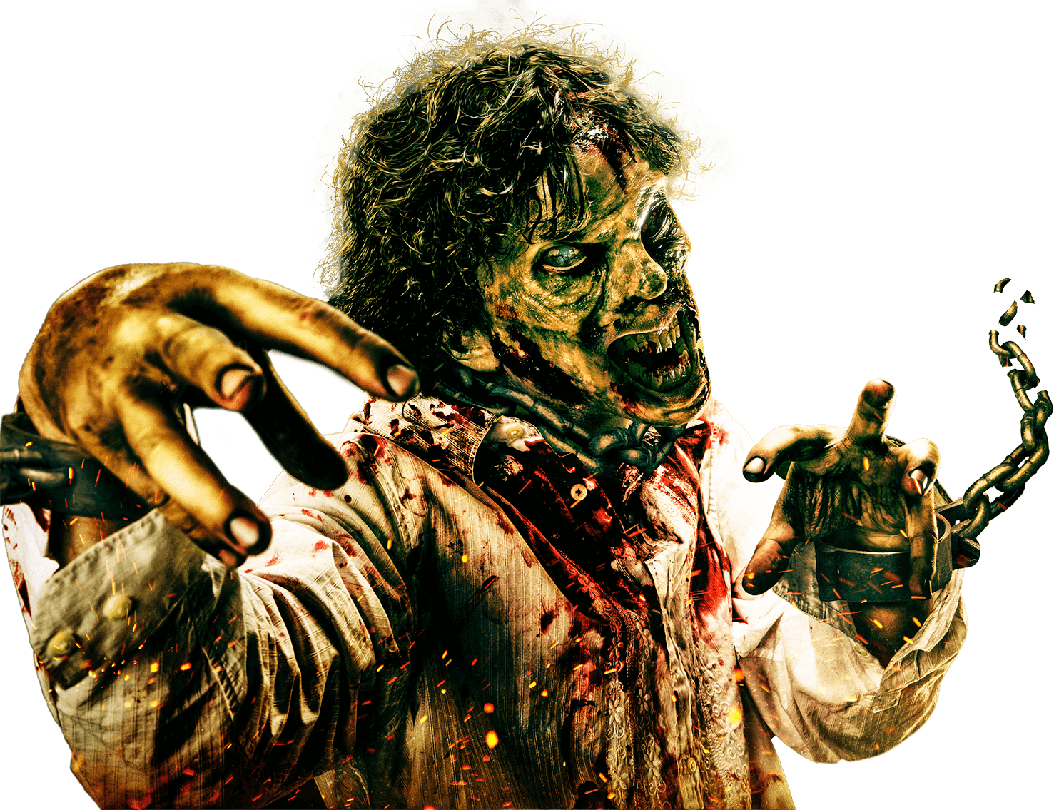 Unchained Slider Character Layer - Zombie Onslaught Blu-ray (1477x1135), Png Download