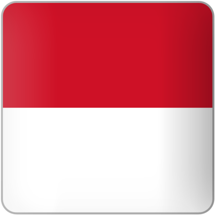 Illustration Of Flag Of Indonesia - Indonesia Flag Square Icon (640x480), Png Download