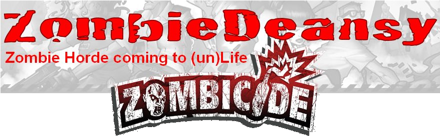 Zombie Horde Coming To Life - Guillotine Games Zombicide Board Game (881x288), Png Download
