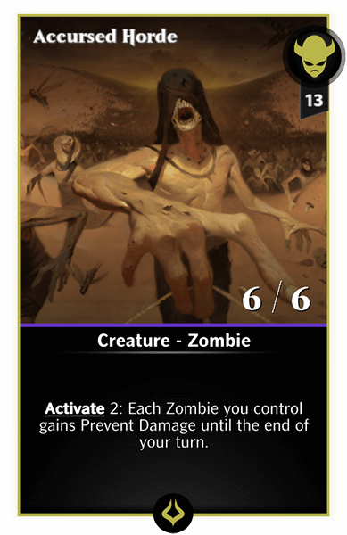 Magic The Gathering: Accursed Horde - Hour Of Devastation (389x600), Png Download