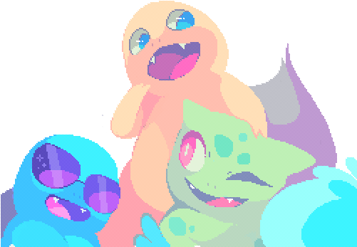 • Pokemon My Art Venusaur Pixels Charmander Bulbasaur - Pokémon (500x400), Png Download