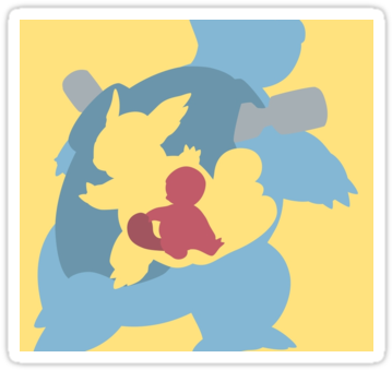 Sticker - Squirtle - Wartortle - Pokemon Evolveing (375x360), Png Download
