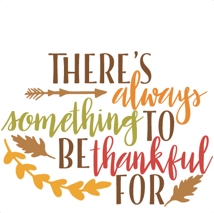 Thankful Thanksgiving Phrase Svg Scrapbook Cut File - Thankful Clipart (425x424), Png Download