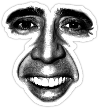 Nicolas Cage Png - Face (375x360), Png Download
