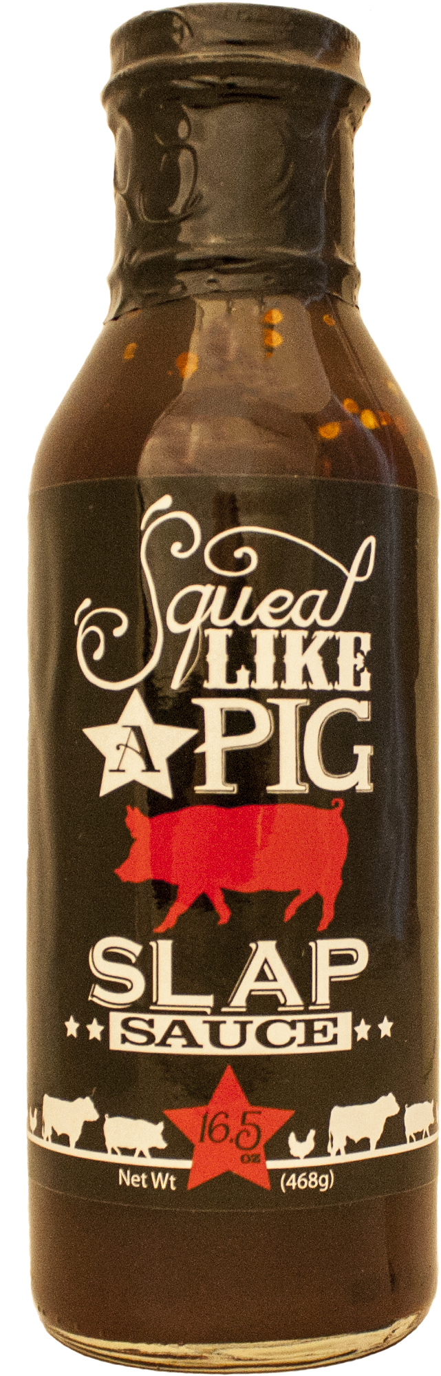 Squeal Like A Pig Slaps Sauce - Glass Bottle (2031x2031), Png Download
