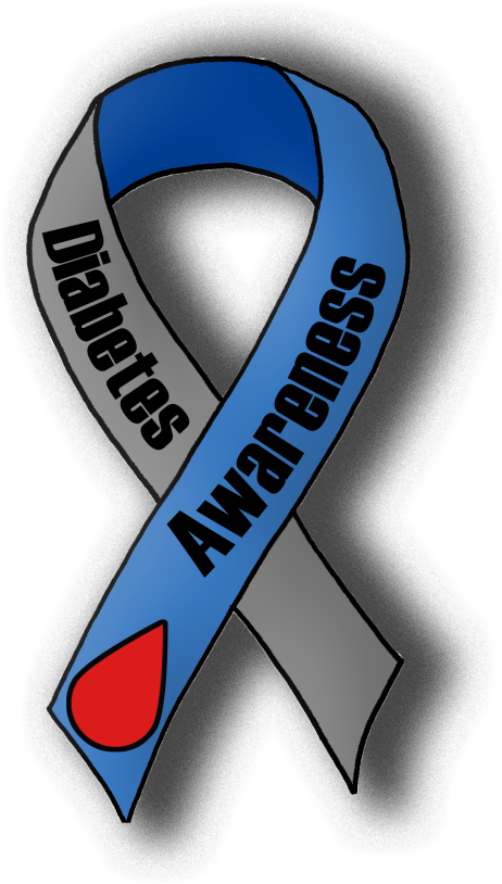 Students Form College Diabetes Network Chapter - Type 1 Diabetes Awareness Ribbon Png (768x1024), Png Download