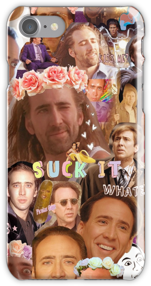 Nic Cage Collage Iphone 7 Snap Case - Iphone (750x1000), Png Download