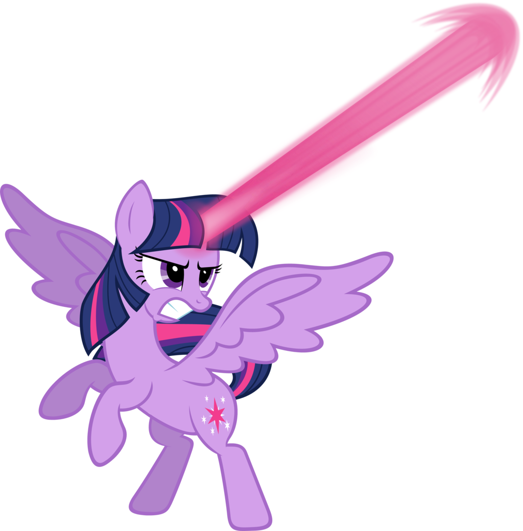 Purple Clipart Light Saber - Twilight Sparkle Magic Blast (1024x1040), Png Download