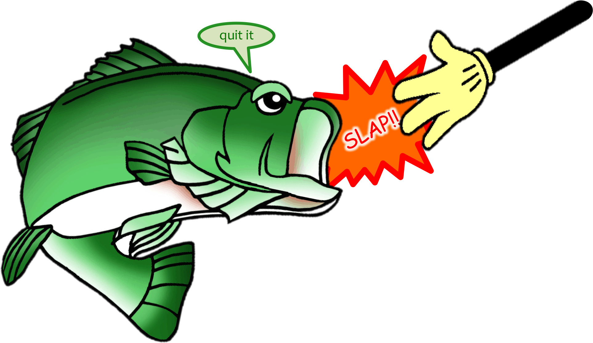 Slap - Slap The Bass Fish (1940x1136), Png Download