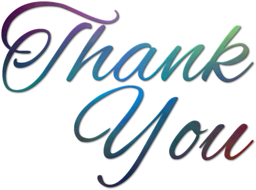 The Religious Are More Thankful Than Non-believers - Thank You Text (640x480), Png Download