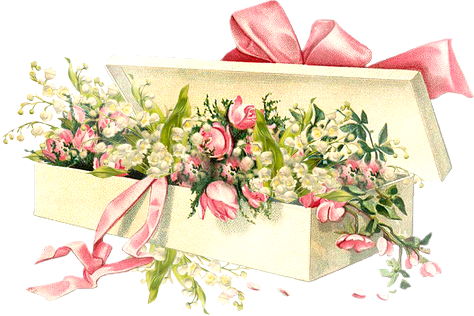 Cestas Y Cajas De Flores Vintage - Vintage Mothers Day Card Messages (474x316), Png Download