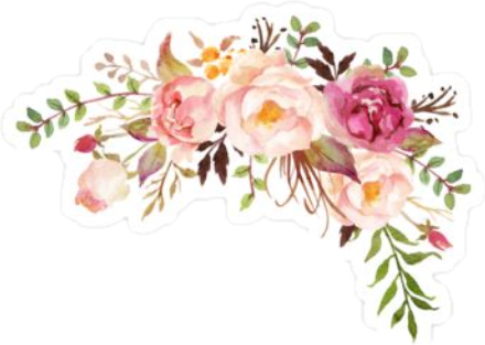 Report Abuse - Watercolor Flowers Bouquet Png (440x313), Png Download
