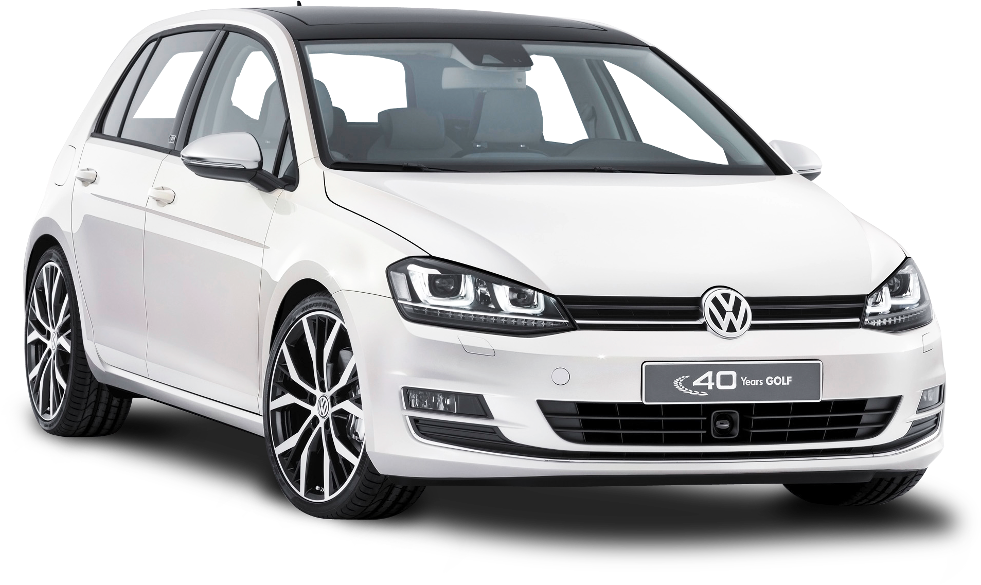 White Volkswagen Golf Car Png Image - Volkswagen Golf 2014 (500x321), Png Download