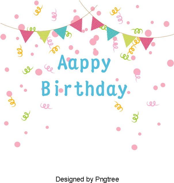 Happy Birthday Vector, Birthday Clipart, Hand, Colour - Vector Graphics (800x800), Png Download